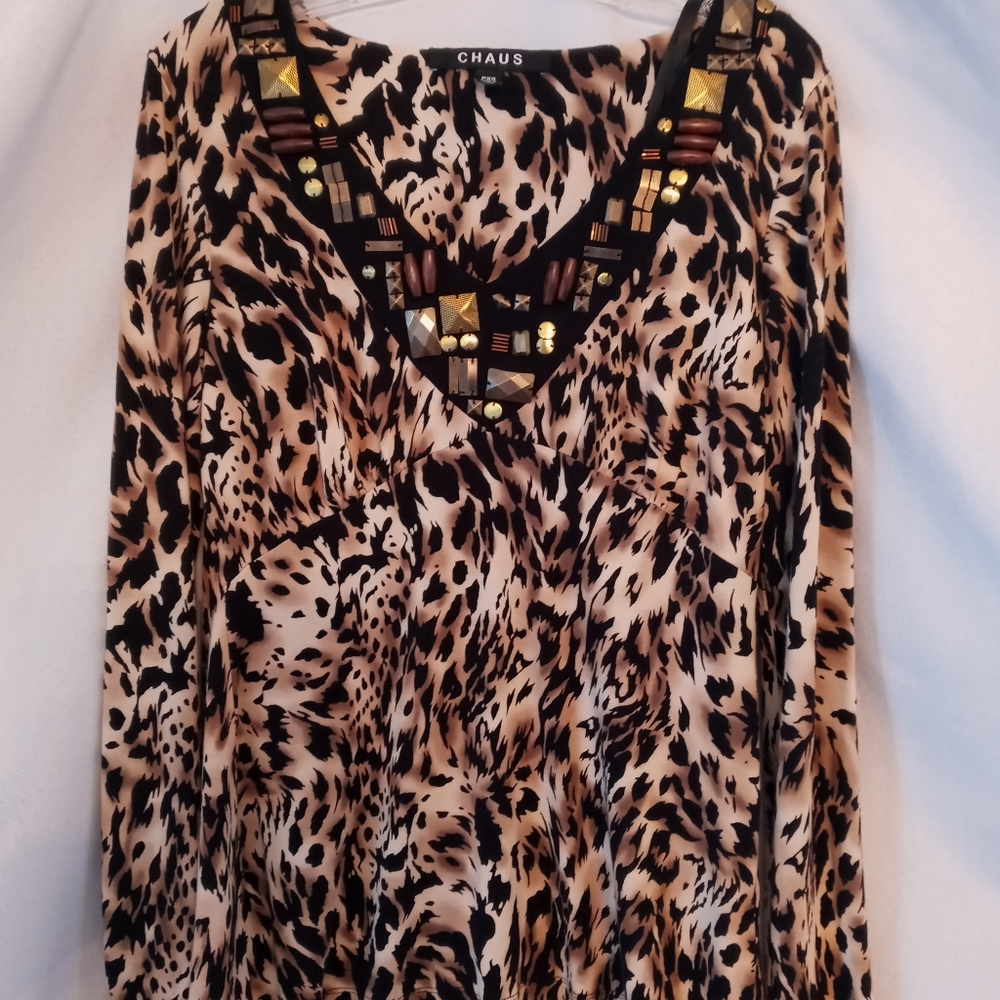 Chaus  PXS Leopard Blouse